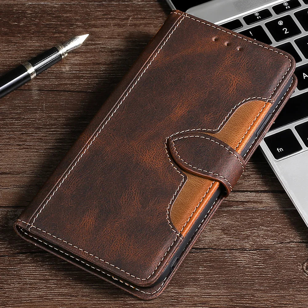 Luxury Leather Magnetic Flip Wallet  Cover  For Samsung