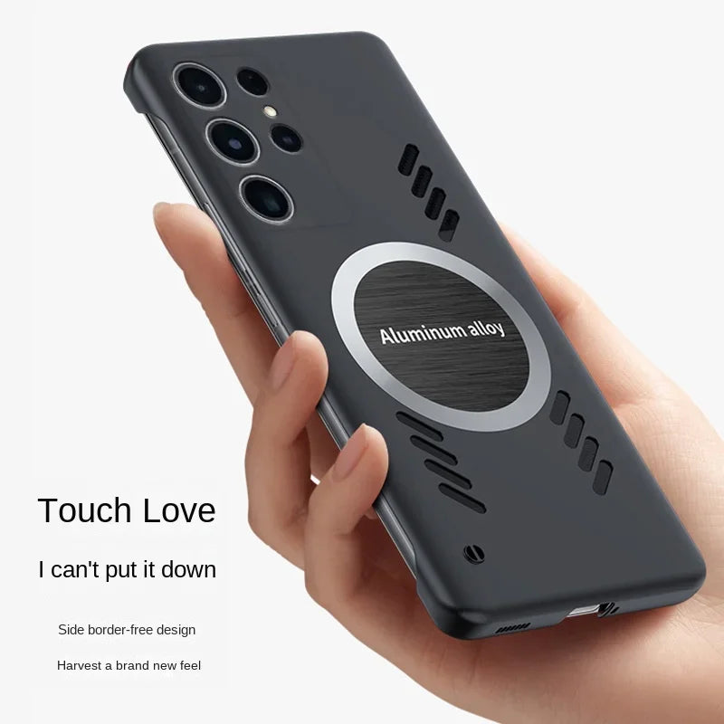 Car Magnetic Cooling Frameless  Case for Samsung