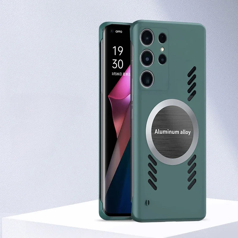 Car Magnetic Cooling Frameless  Case for Samsung