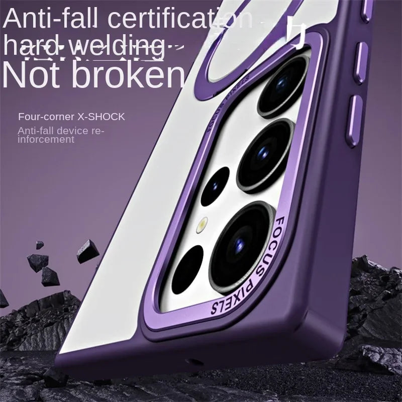 Magnetic Ring Shell Fall Protection Hard Case for Samsung