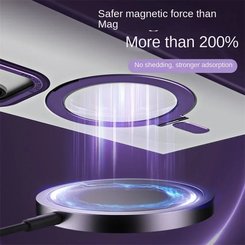 Magnetic Ring Shell Fall Protection Hard Case for Samsung