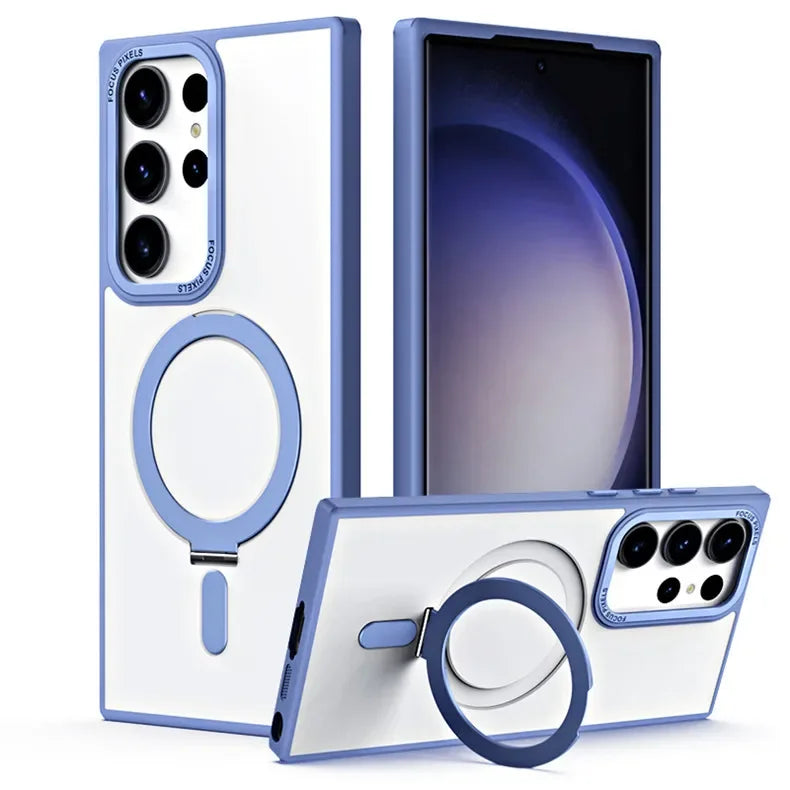 Magnetic Ring Shell Fall Protection Hard Case for Samsung