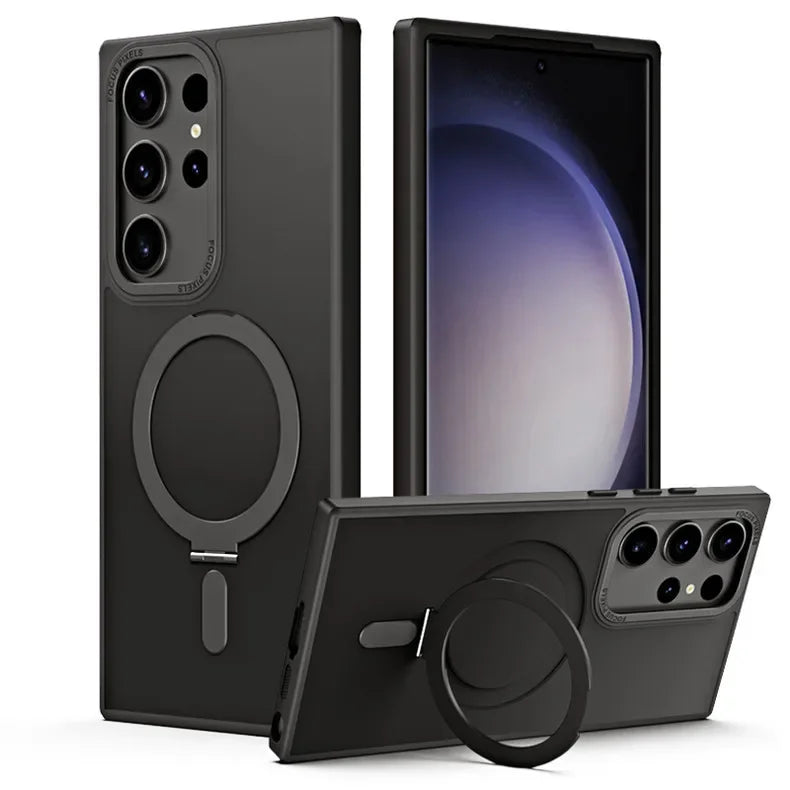 Magnetic Ring Shell Fall Protection Hard Case for Samsung