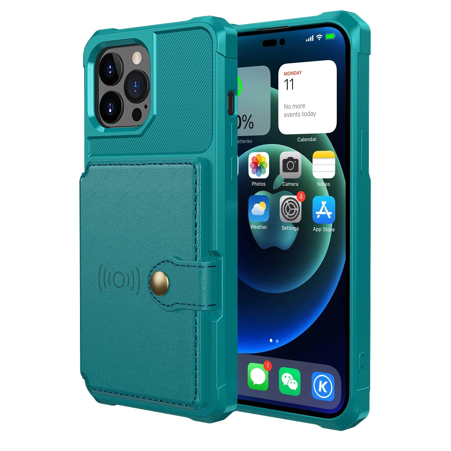 Anti Drop Cards Slot Magnetic Wallet Leather Case for IPhone