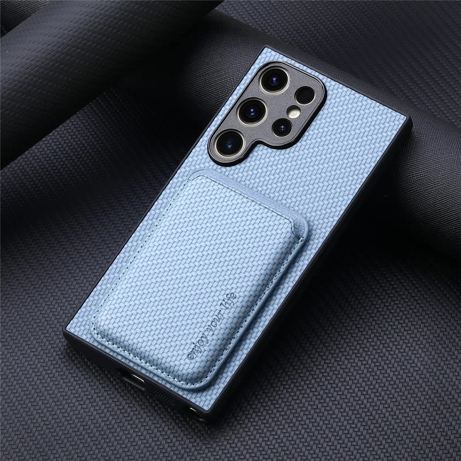 Magnetic with Card Holder Wallet Case for Samsung