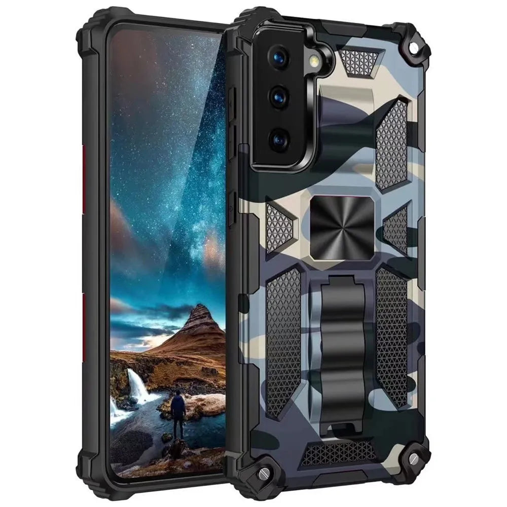 Armor Shockproof Kickstand Case For Samsung
