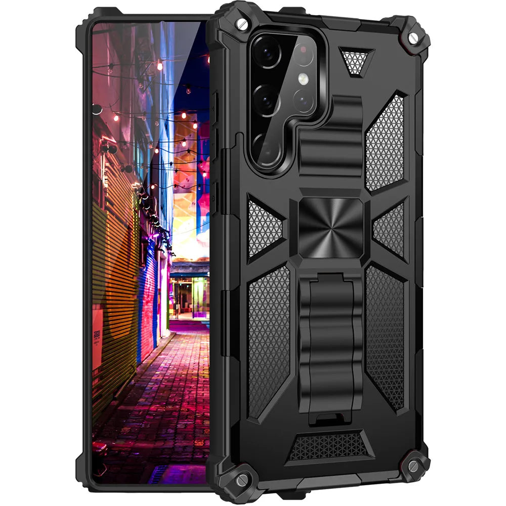 Armor Shockproof Kickstand Case For Samsung
