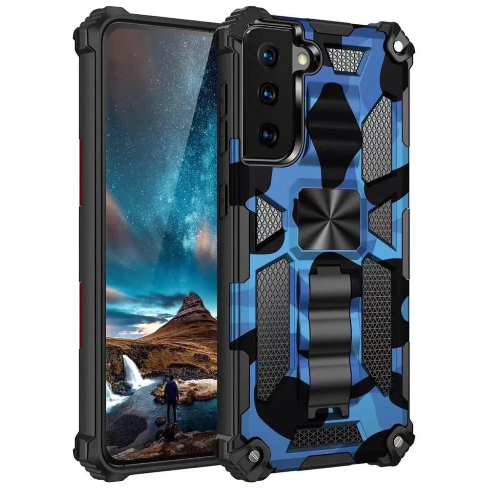 Armor Shockproof Kickstand Case For Samsung