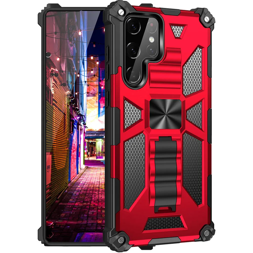 Armor Shockproof Kickstand Case For Samsung