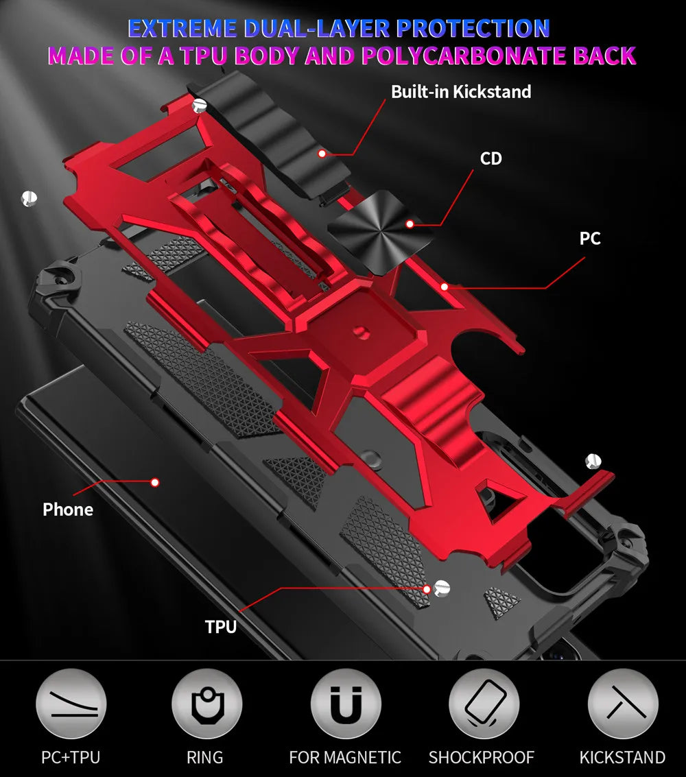 Armor Shockproof Kickstand Case For Samsung