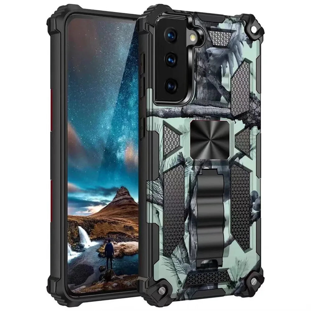 Armor Shockproof Kickstand Case For Samsung