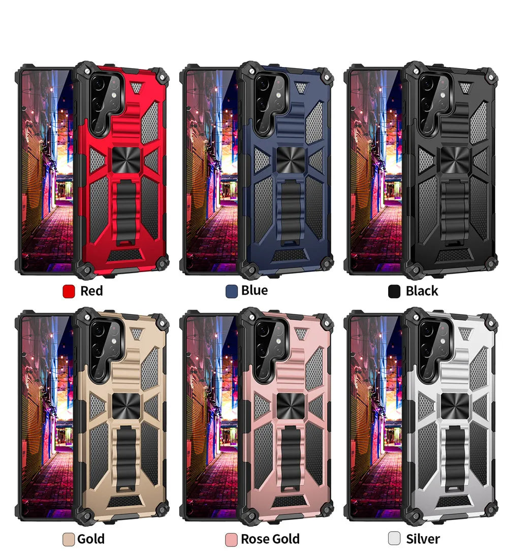 Armor Shockproof Kickstand Case For Samsung