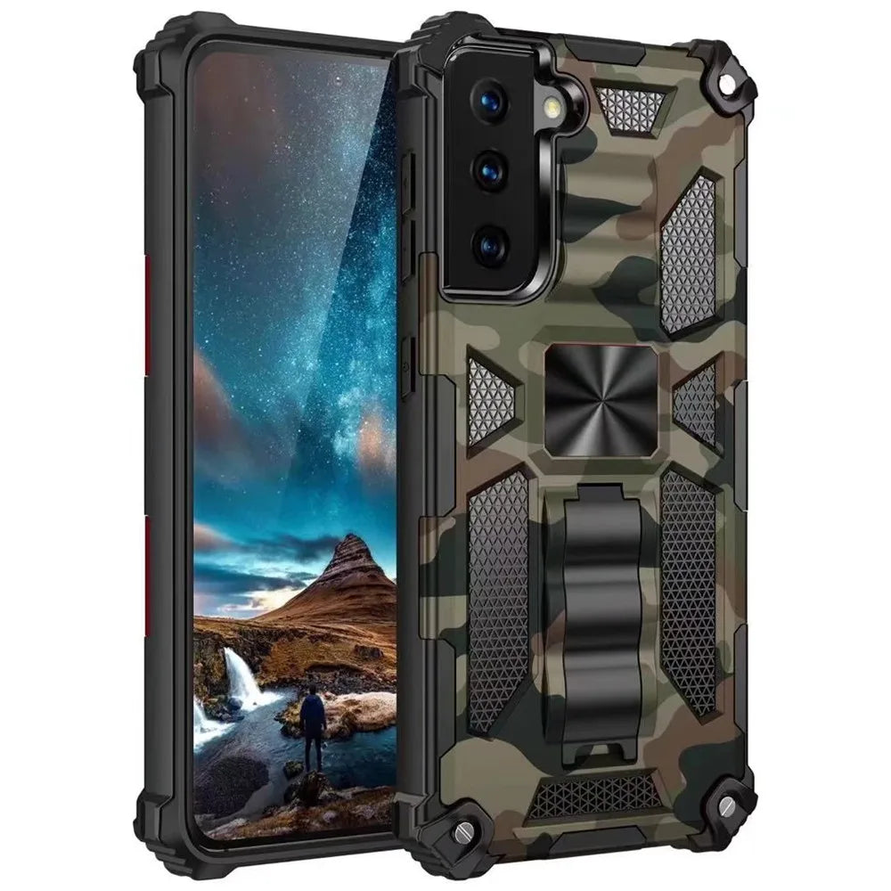 Armor Shockproof Kickstand Case For Samsung