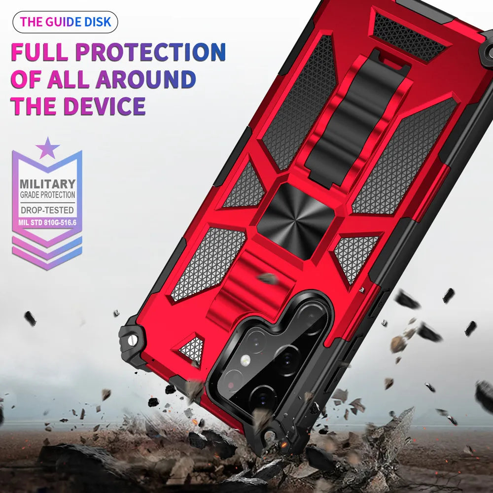 Armor Shockproof Kickstand Case For Samsung