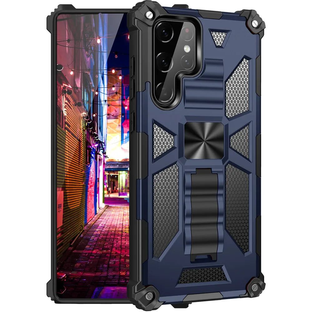 Armor Shockproof Kickstand Case For Samsung