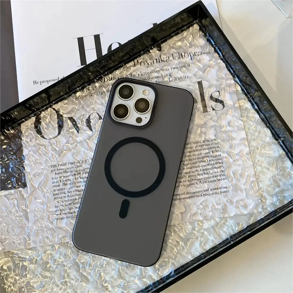 Ice Fog Magsafe Magnetic  Ultra-Thin  Hard Case For iPhone