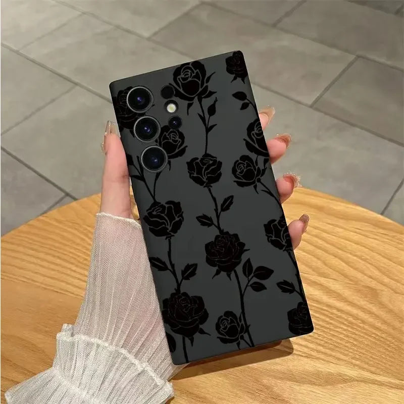 New Retro Fashion Rose Case For Samsung