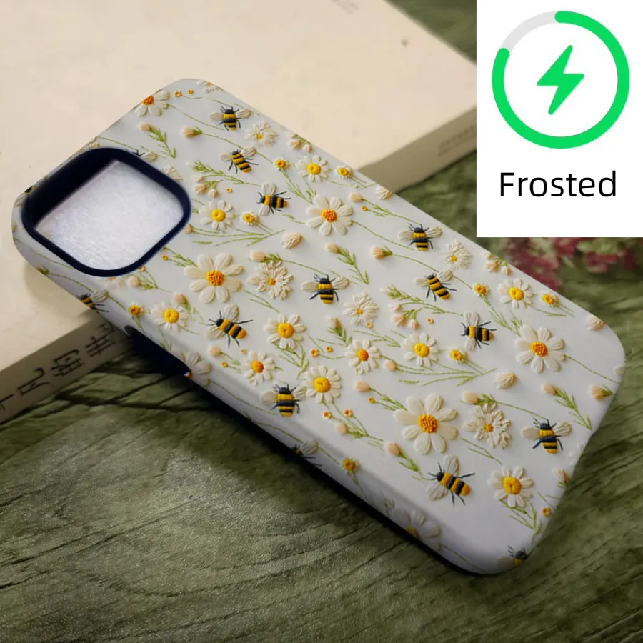 Imitation embroidery film case for iPhone