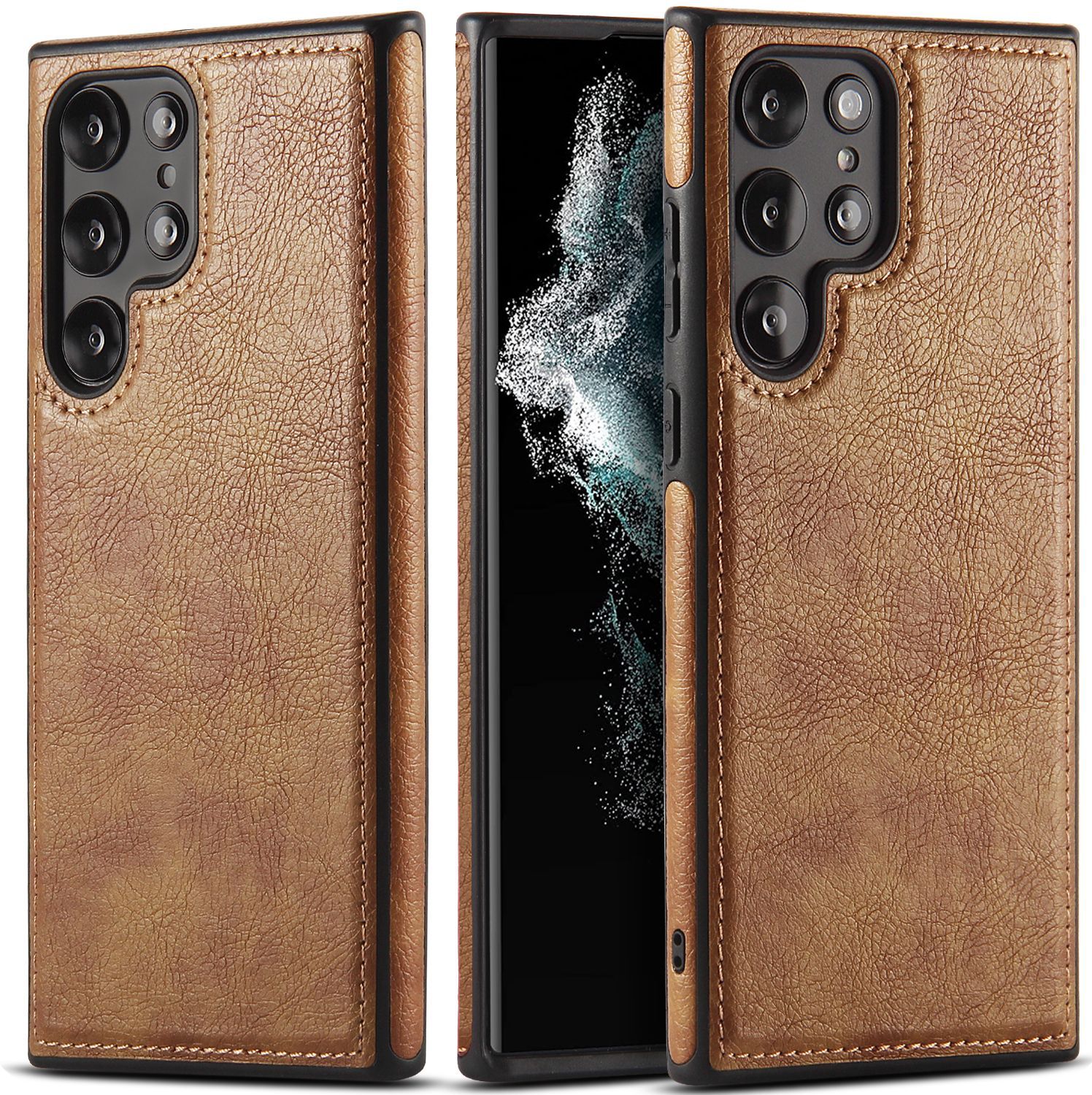 Luxury Business PU Leather Texture  Case For Samsung