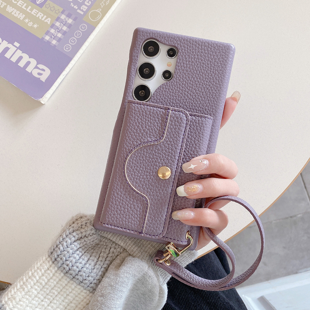 Luxury Wallet Cards Bag Leather case for Samsung