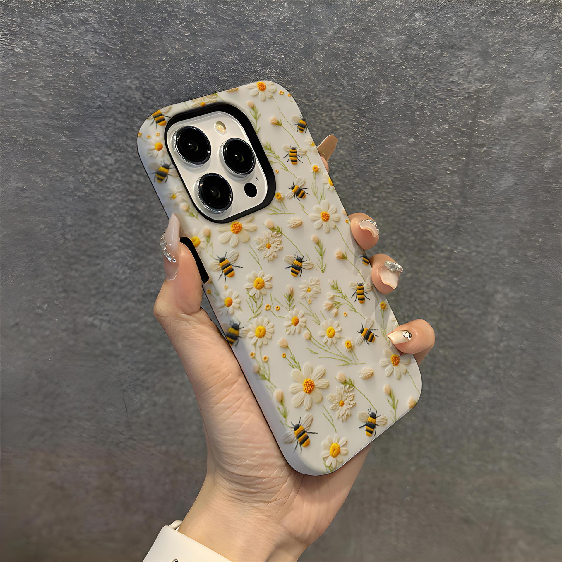 Imitation embroidery film case for iPhone