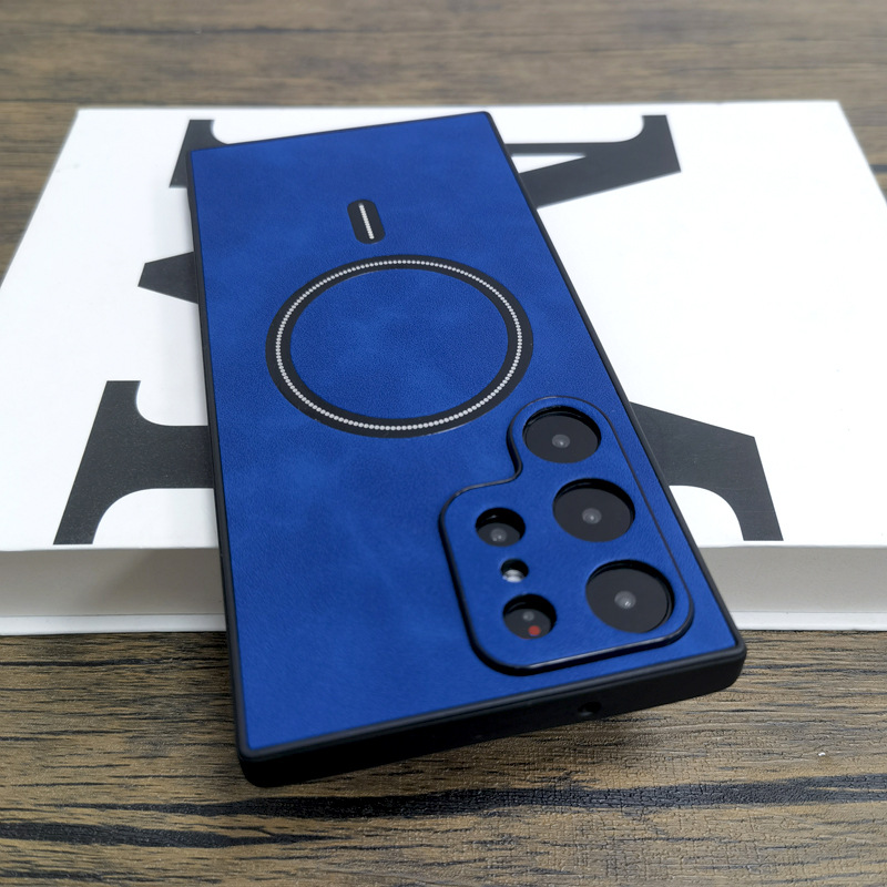  Wireless Charging Leather Phone Case For Samsung  