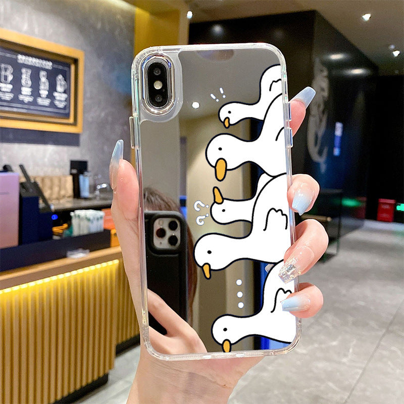 Cute pet mirror phone case For iPhone