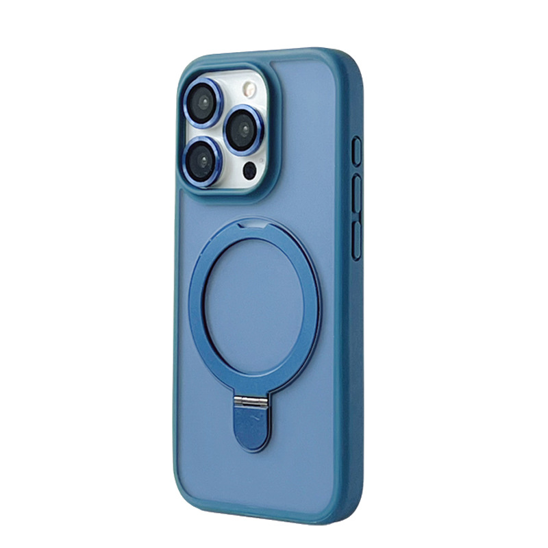 Magsafe Magnetic Folding Stand with Lens Protector Case For iPhone