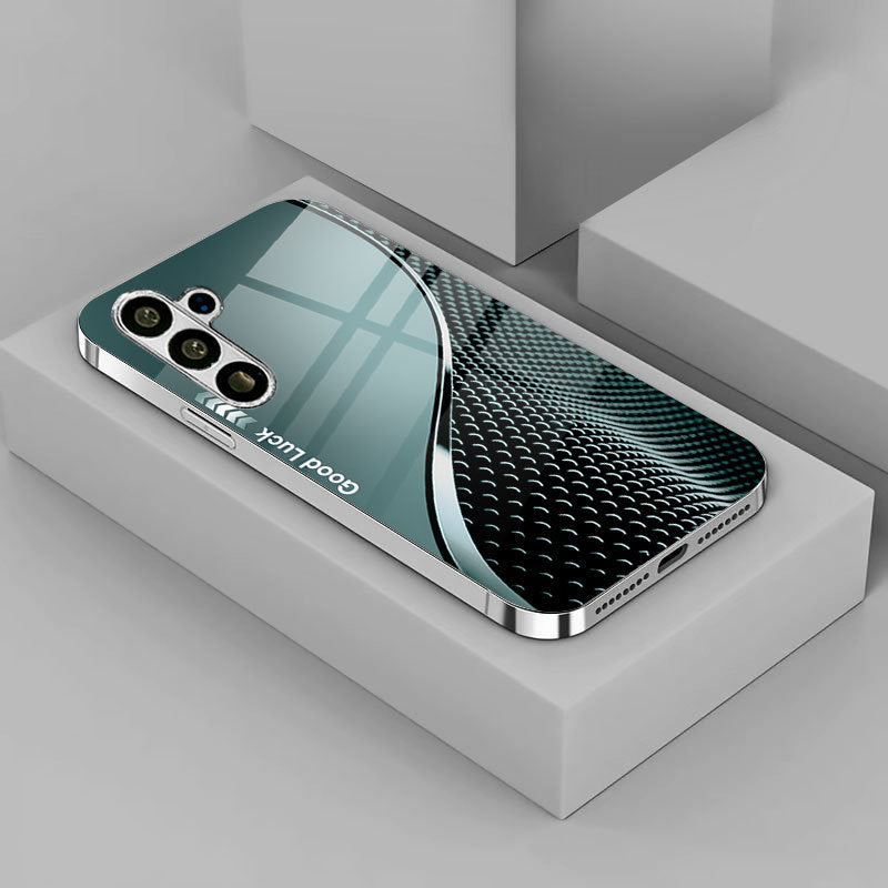 Electroplating Curved Fish Scale Pattern Case For Samsung