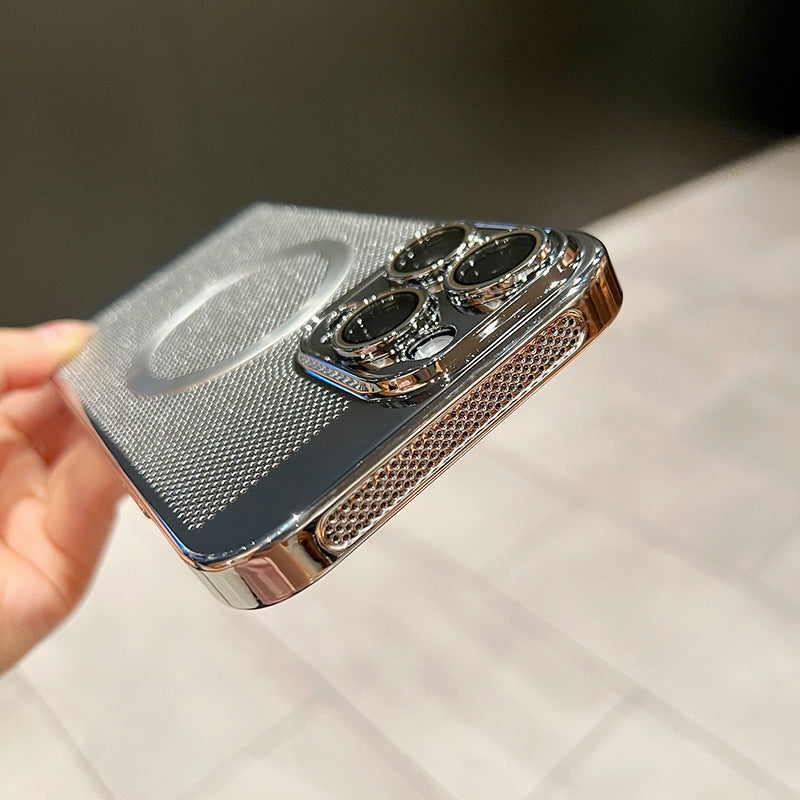Electroplated Magnetic Heat-Dissipating Case for iPhone