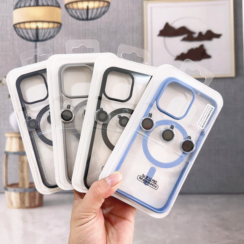 Magsafe Magnetic case with lens film for iPhone