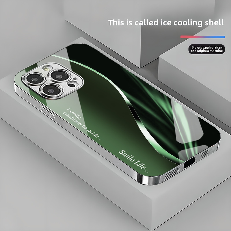 Dazzle Color Flow Tempered glass case for Iphone