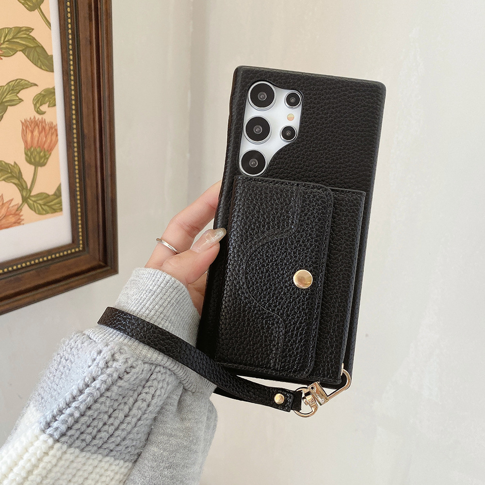 Luxury Wallet Cards Bag Leather case for Samsung