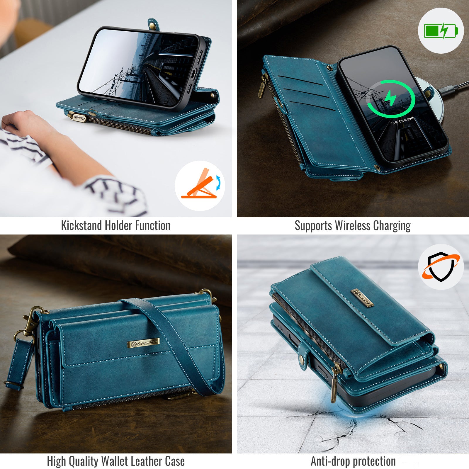 RFID Lanyard Multifunctional wallet case For Samsung