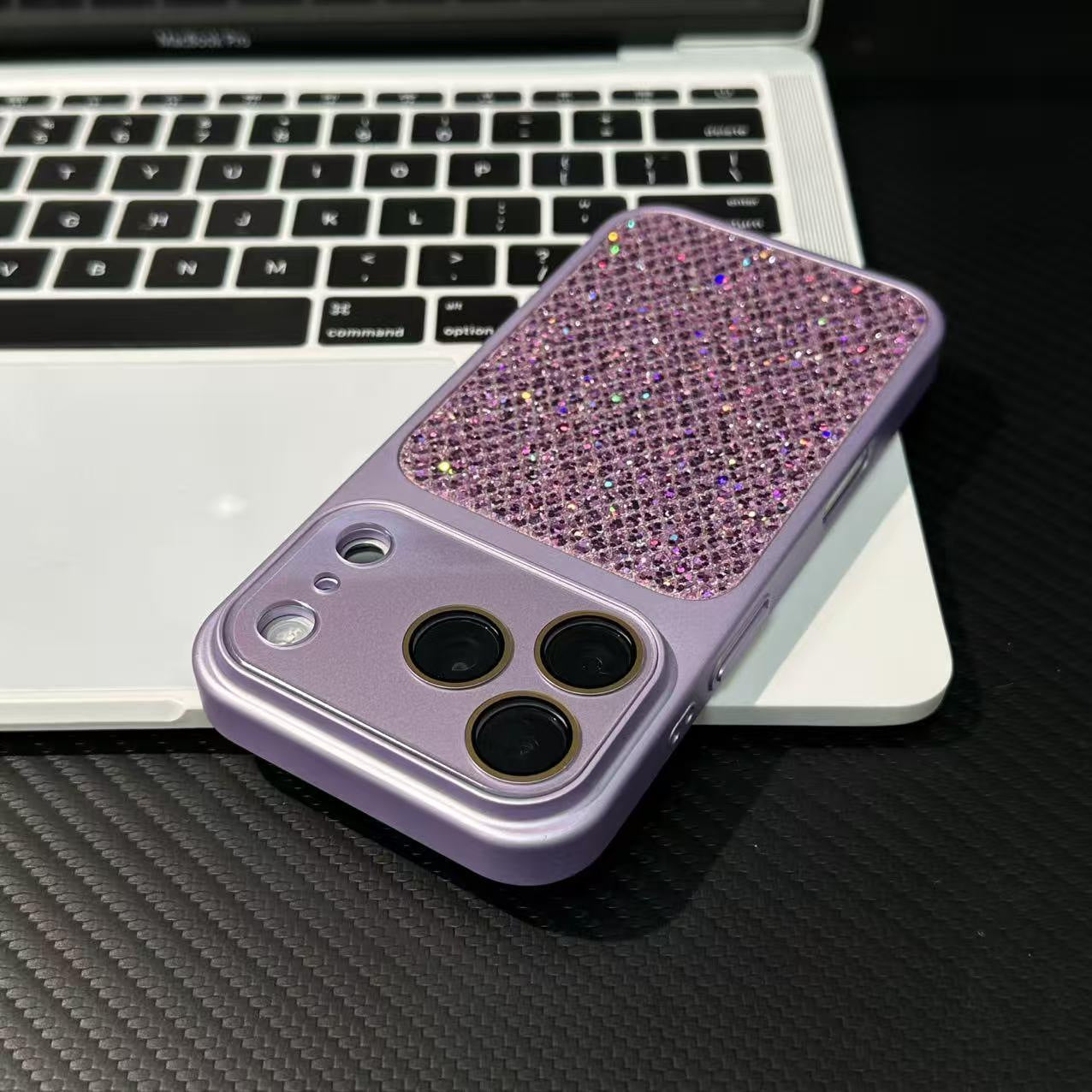 New luxury glitter large-window case for iPhone