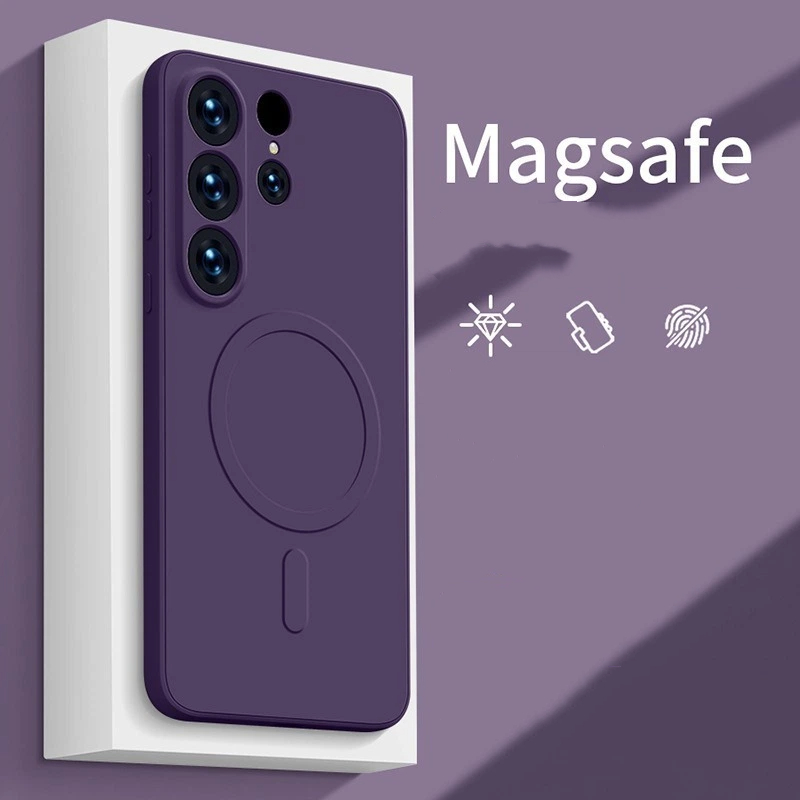 Magsafe Wireless Charge Liquid Silicone Original Case For Samsung