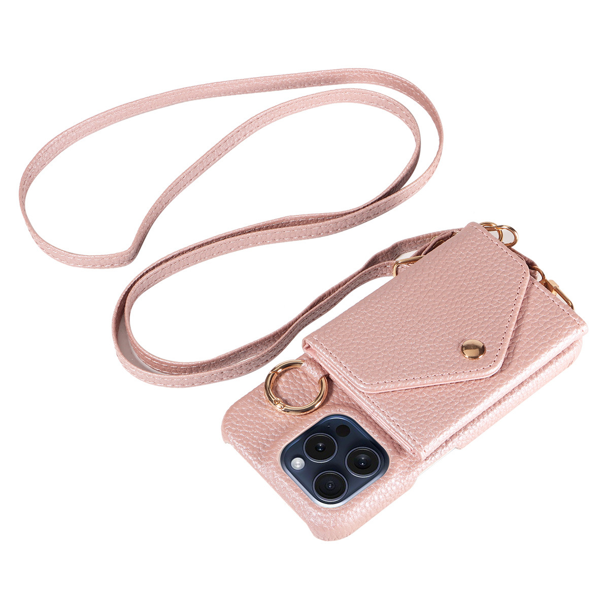 Light luxury crossbody coin purse case for iPhone