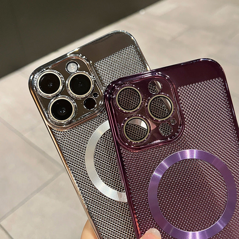 Electroplated Magnetic Heat-Dissipating Case for iPhone