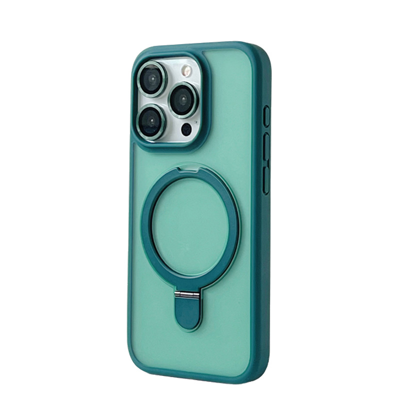 Magsafe Magnetic Folding Stand with Lens Protector Case For iPhone