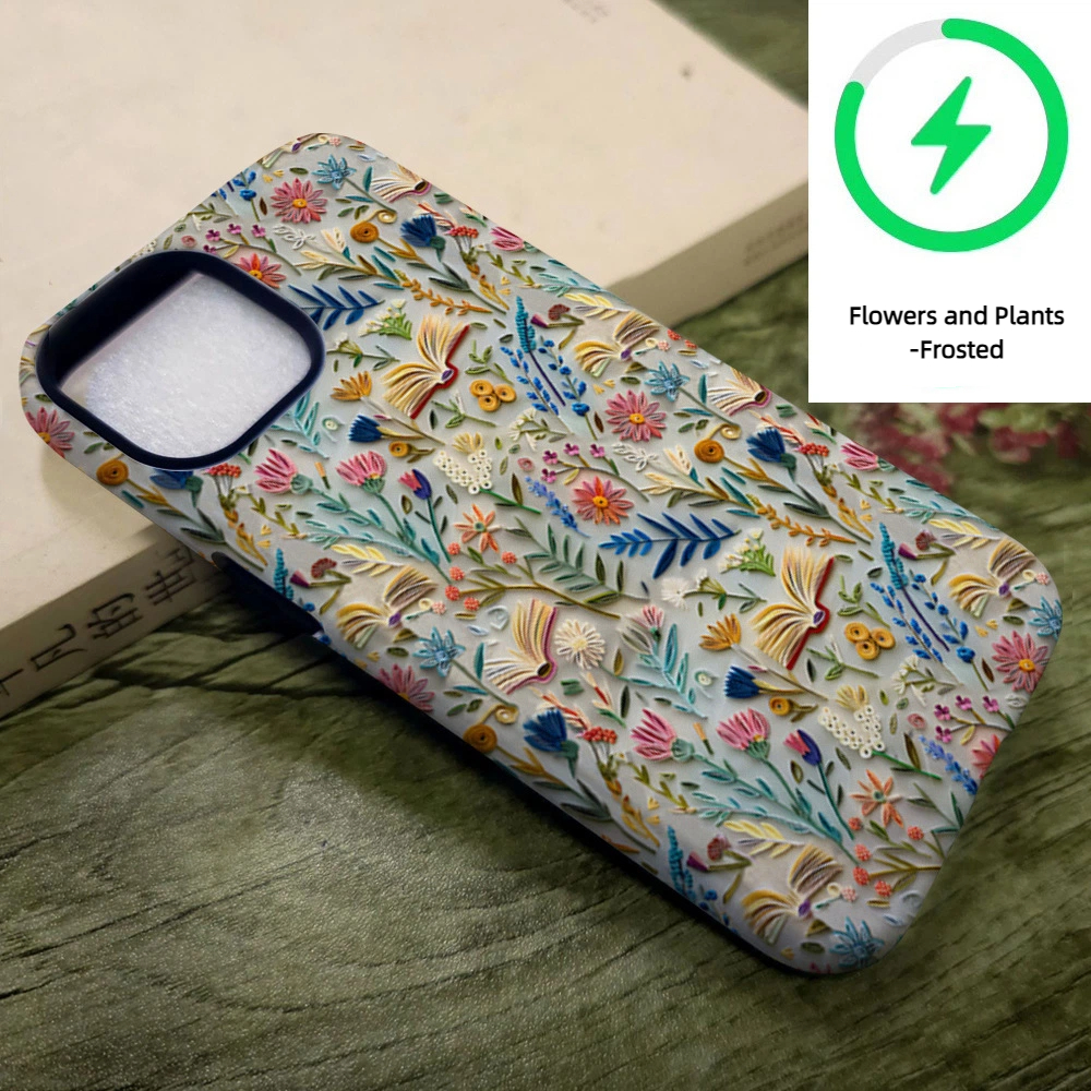 Imitation embroidery film case for iPhone