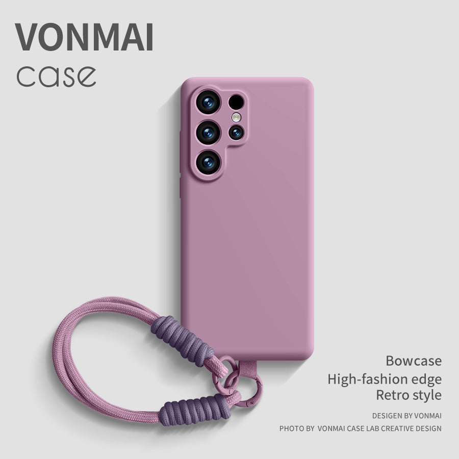 Lanyard liquid silicone case for Samsung