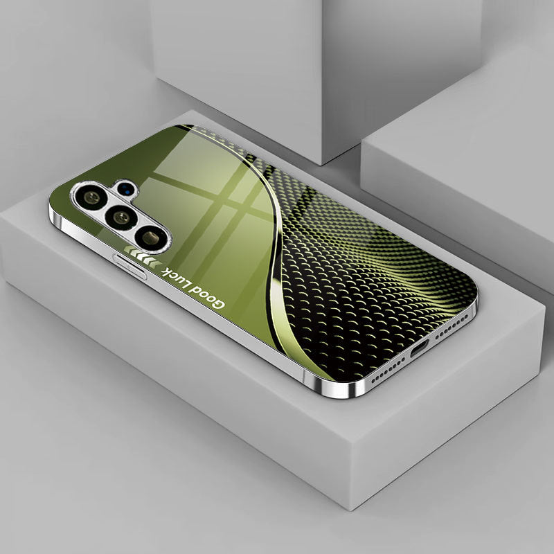 Electroplating Curved Fish Scale Pattern Case For Samsung