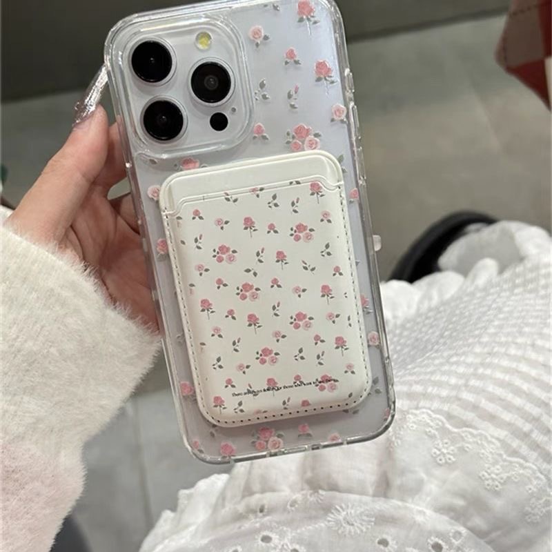 Magnetic card holder phone case For iPhone