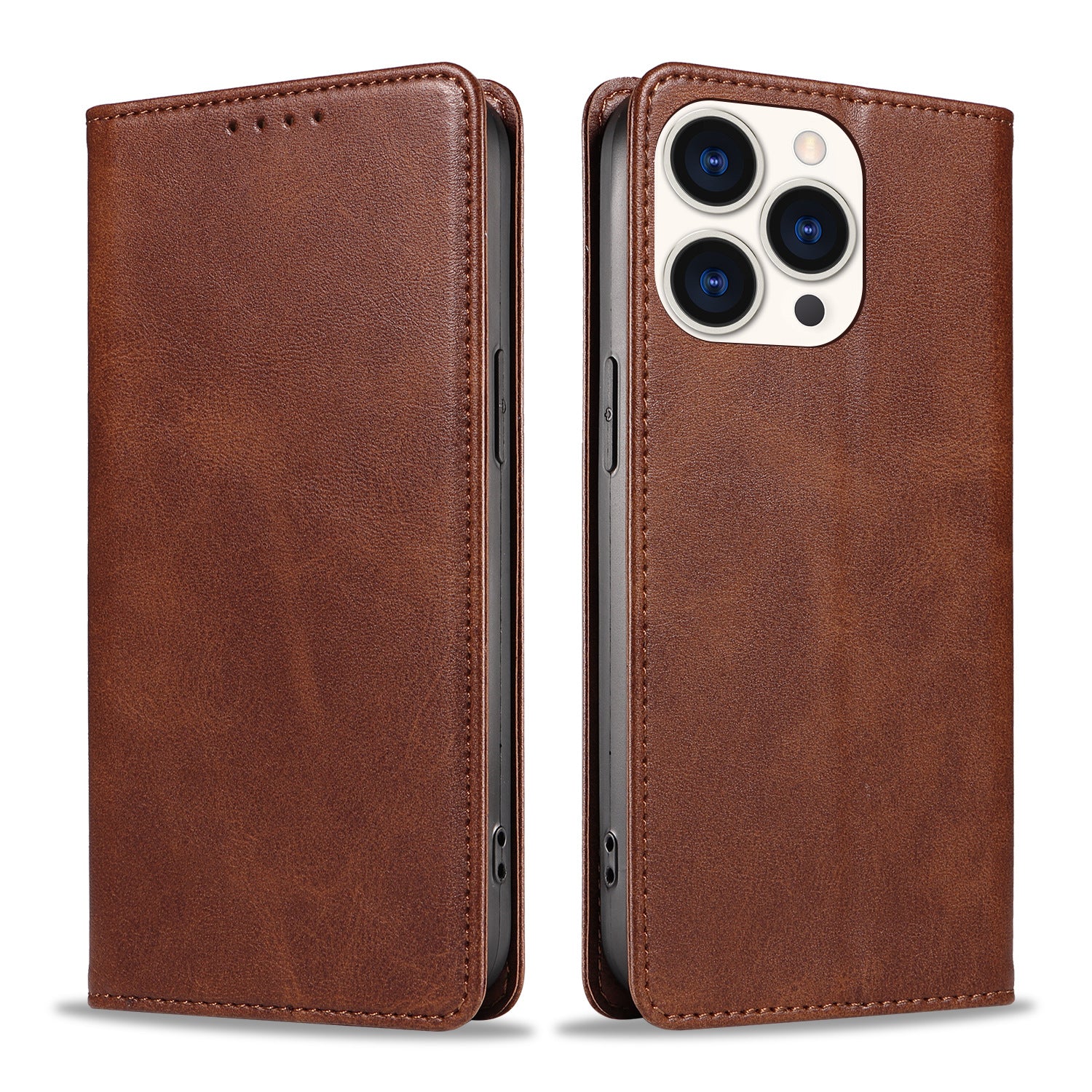 Luxury Leather Wallet Magnetic Stand  Case for iPhone