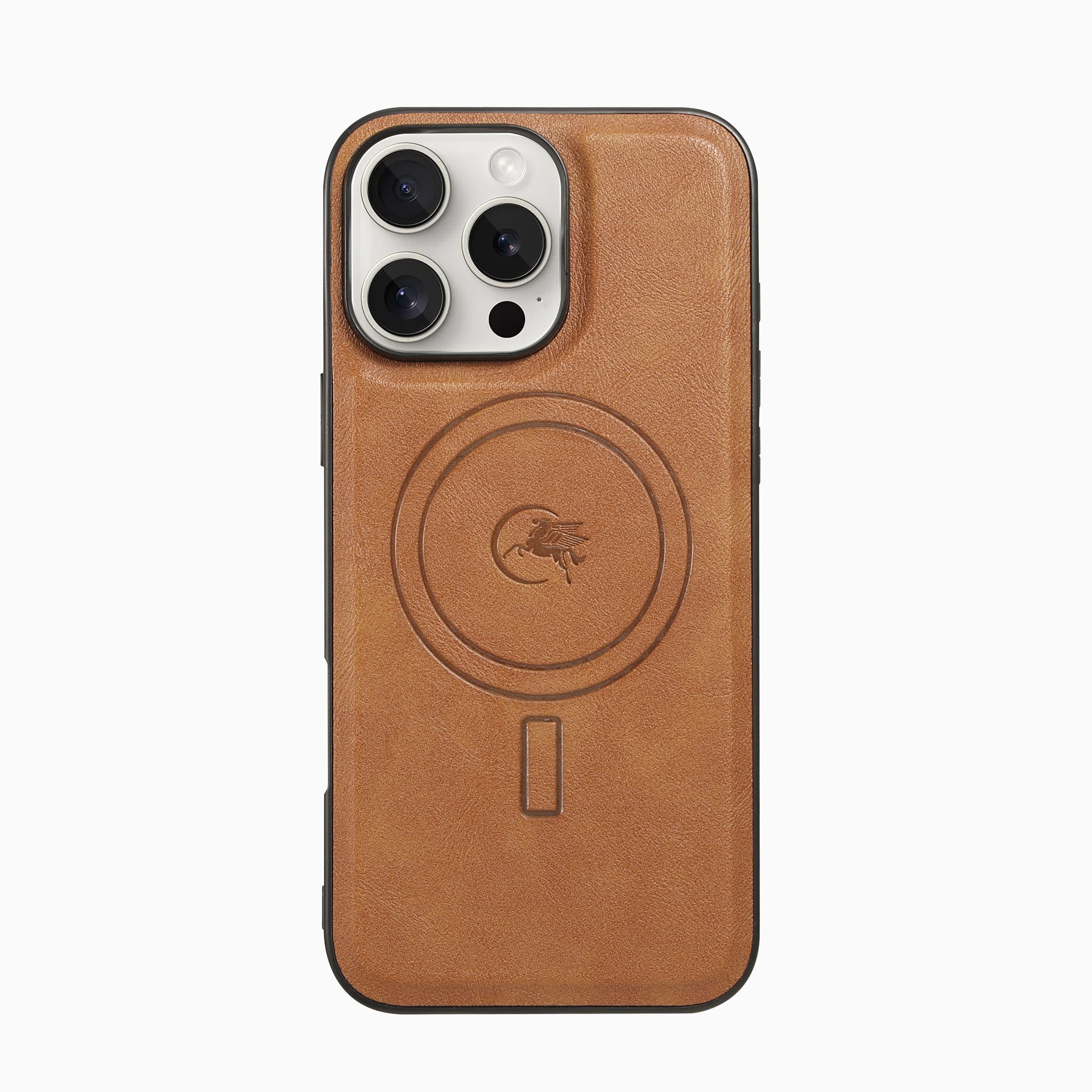 Support Magsafe wireless magnetic charging leather card holder case For iPhone