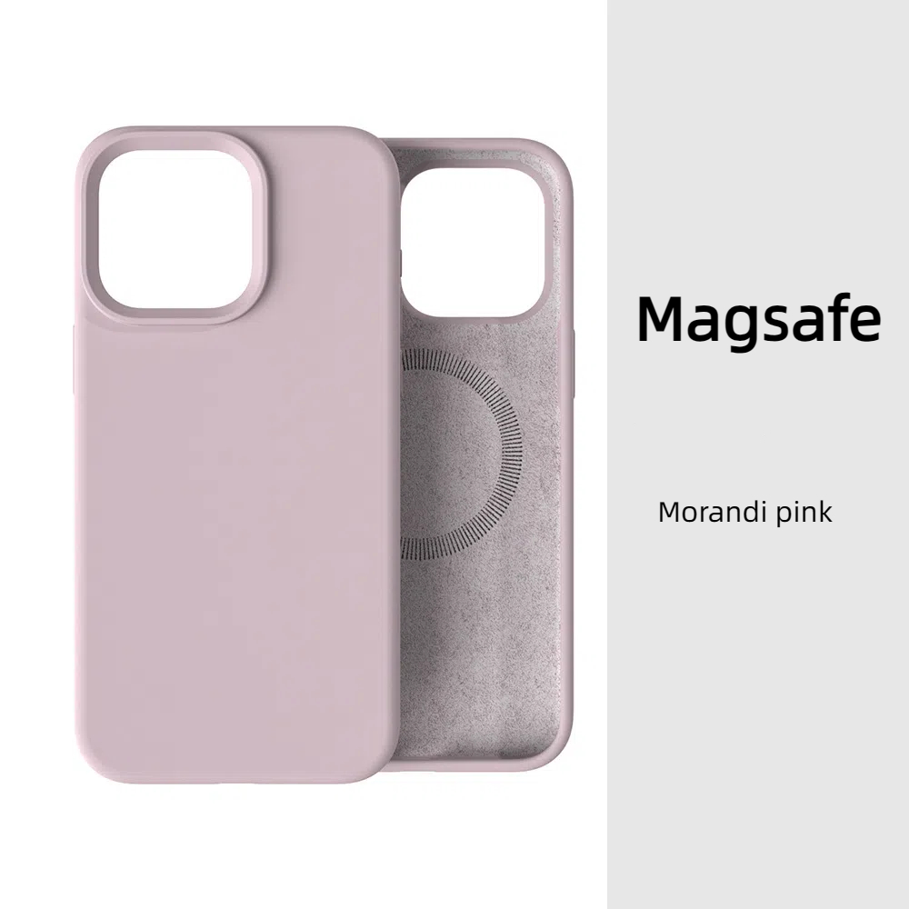 Magsafe Magnetic Liquid Silicone Case For iPhone
