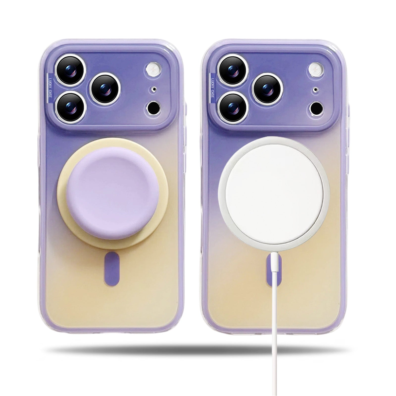 Magnetic 2-in-1 Dual-Layer Gradient Case for iPhone