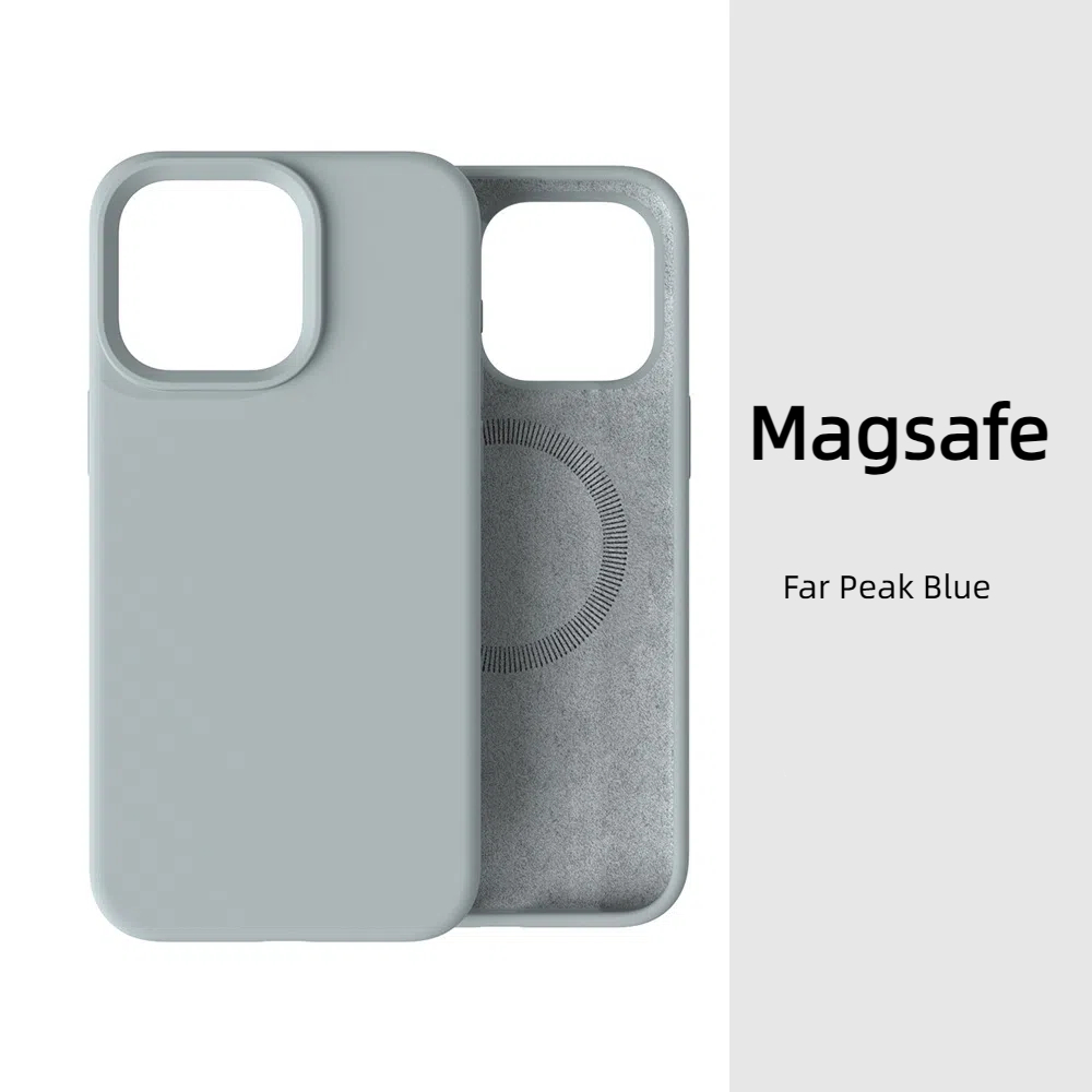 Magsafe Magnetic Liquid Silicone Case For iPhone