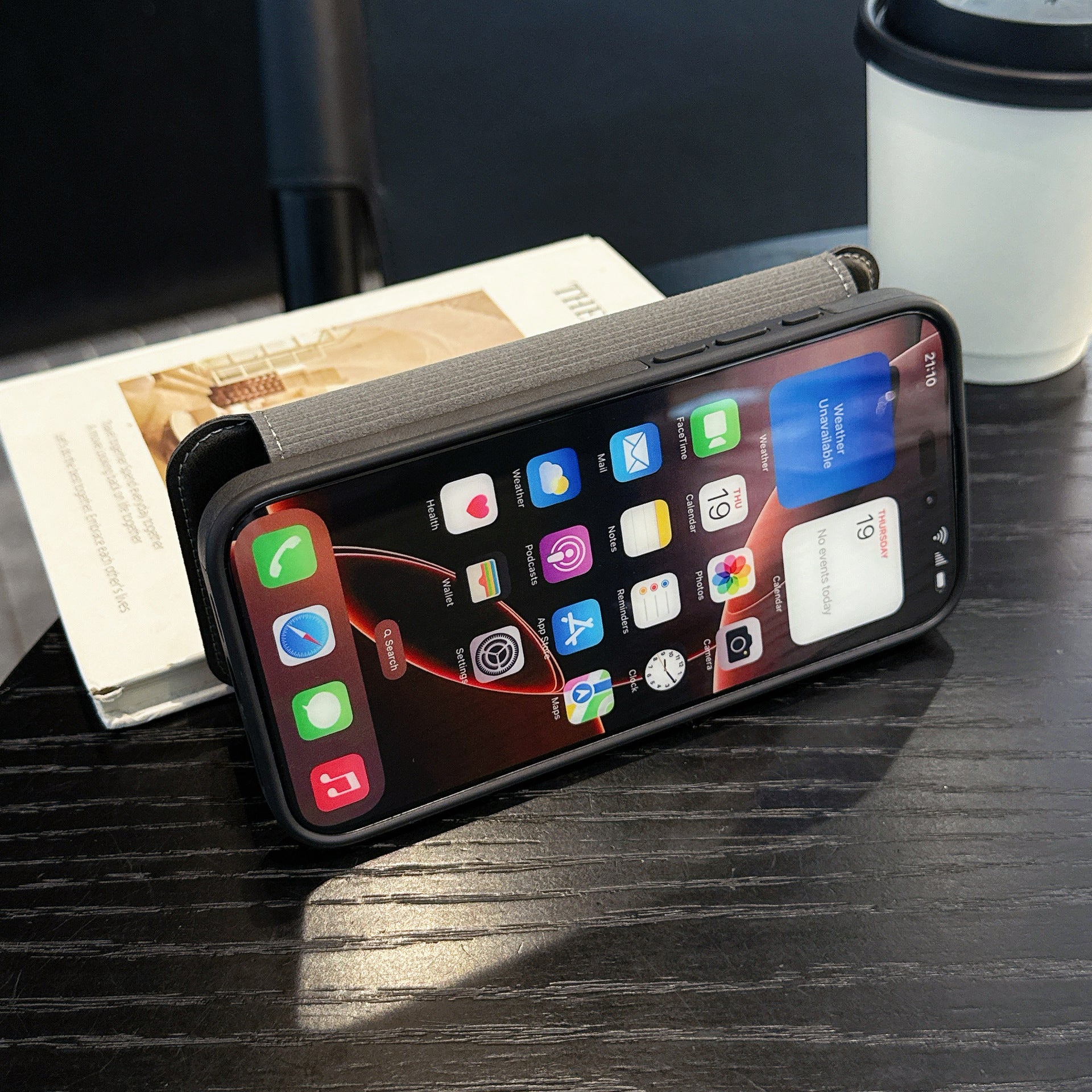 RFID Magsafe Magnetic Flip Wallet Case for iPhone