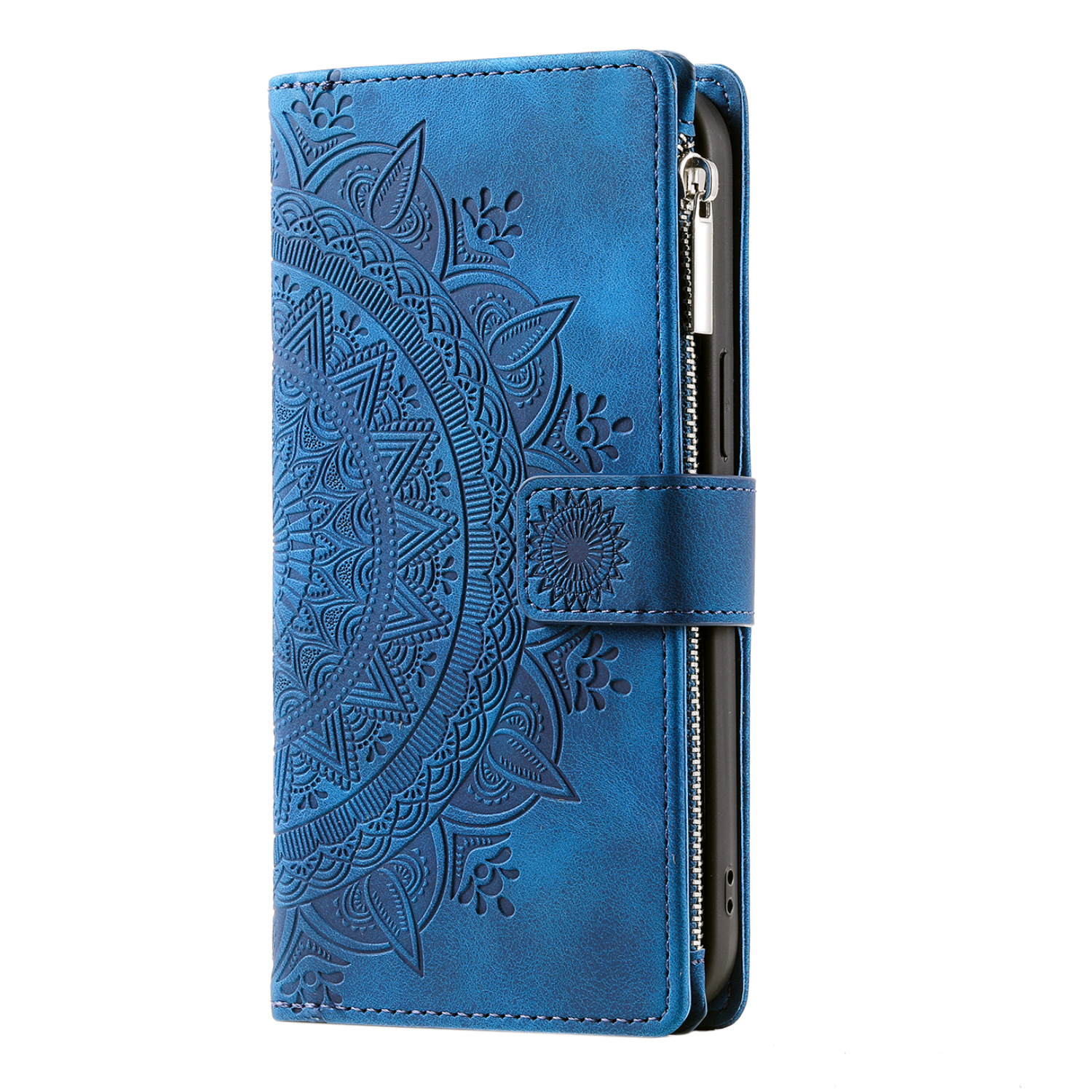 Embossing  Leather Flip Wallet Case For Samsung